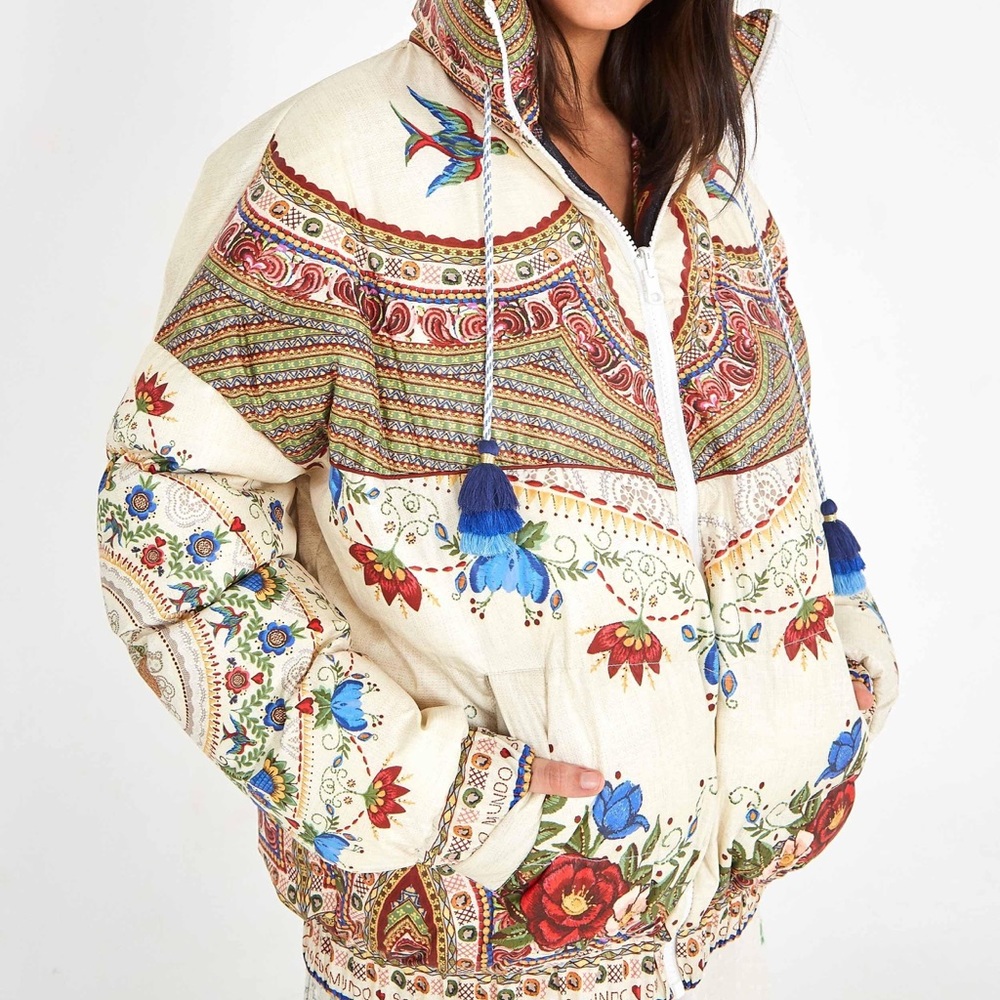Mandala Puffer Jacket by FARM Rio